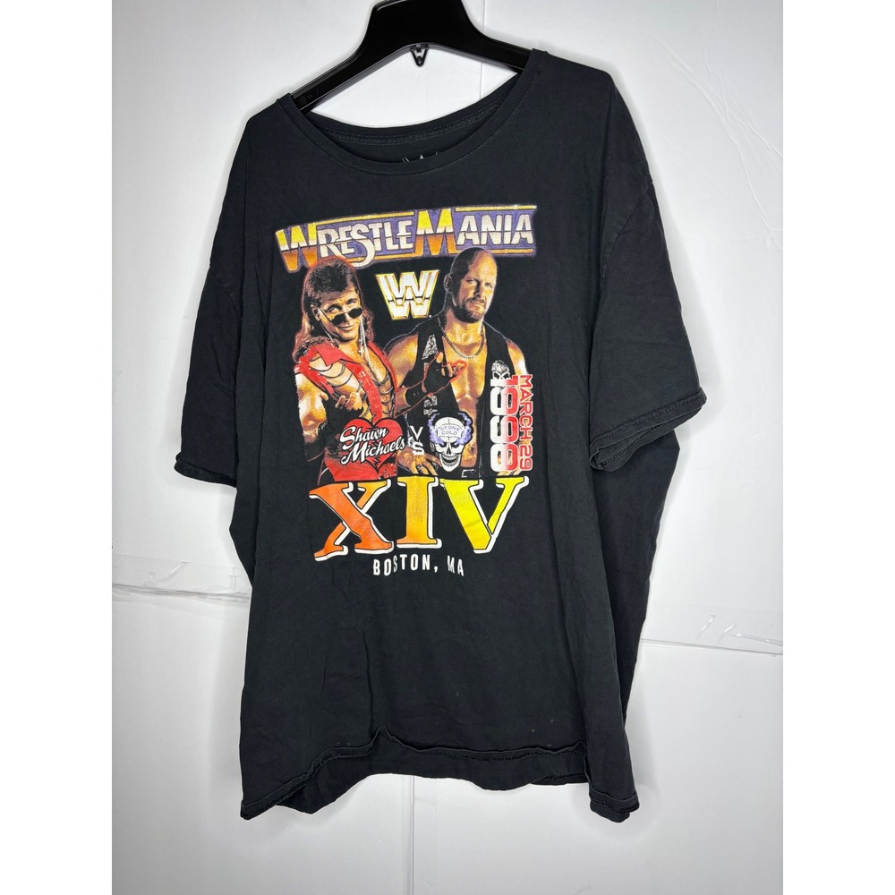 WWE WrestleMania XIV Shawn‎ Michaels Stone Cold T Shirt Mens 3X Boston March